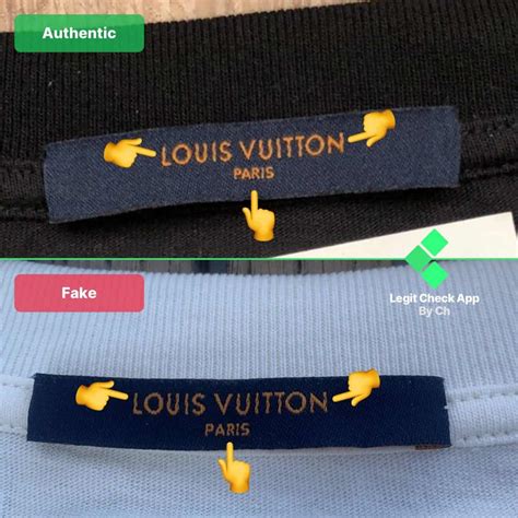 how to spot a fake louis vuitton shirt|authentic louis vuitton label.